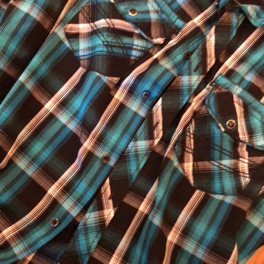 HELIX BUTTON UP MENS M. EUC - Picture 3 of 4